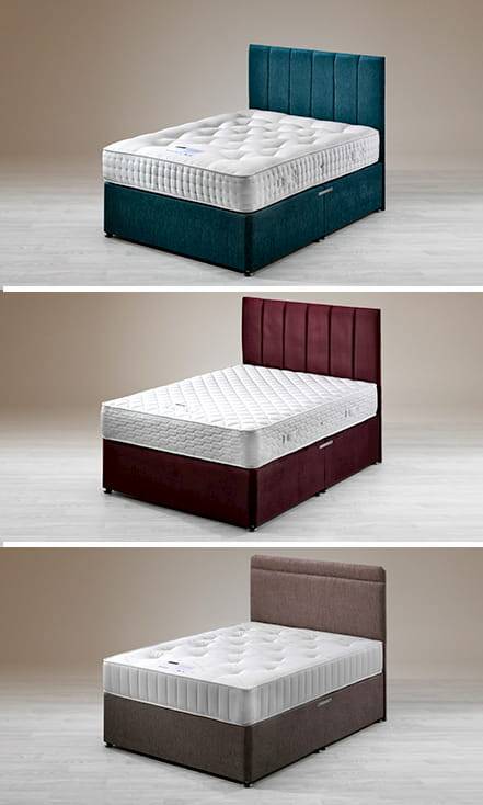 3 siesta beds in a choice of colours